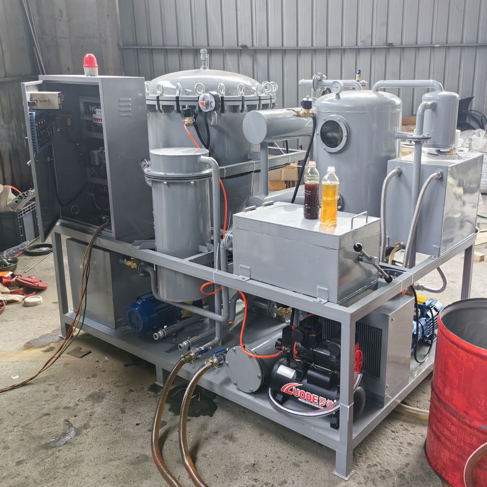 真空脫水脫色濾油機(jī)挖機(jī)液壓油脫色